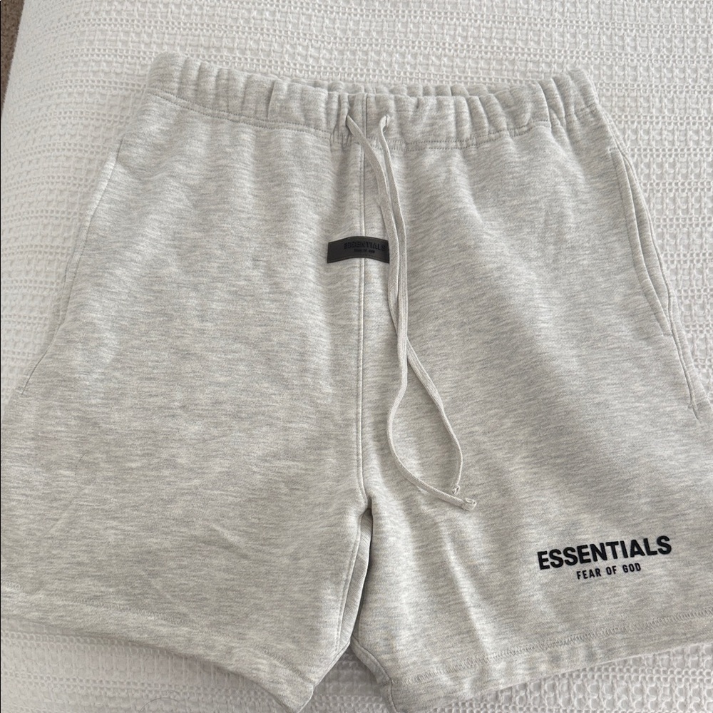 Essentials Light Gray Athletic Men's Shorts